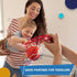 Amarlozn 6" Toddler Mini Basketball for Basketball Hoop, Small Inflatable Replacement Balls, 3 PCS Rainbow