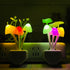 2 Pack Sensor LED Night Lights - Color Changing Plug-in Mushroom Dream Bed Lamp for Kids and Adults