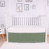 Love2Sleep 100% 800 Count, (28" 52"+16") Inch Crib Pleated Bed Skirt, Egyptian Cotton Thread Crib Size x Drop Toddler