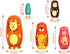 Maxshop Nesting Dolls for Kids - Russian Wooden Stacking Nested Set 5 Pieces Handmade Toys for Children Christmas Birthday Rome Decoration Halloween Wishing Gift (Captain Lion)
