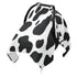 Dalzium Black and White Cow Print Car Seat Cover Baby, Carseat Canopy Cover
