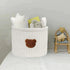 NIOMICO 9.45x7.09in Teddy Bear Diaper Bag Small Soft Polyester Cotton Cute Storage Bins with Handle Portable Bear