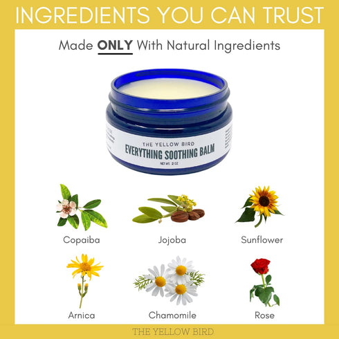 The Yellow Bird Everything Soothing Multi-Purpose Skin Balm, 2 Oz (Pack of 1)