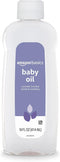 Amazon Basics Baby Oil, Soothing Lavender Scented, Prevents Moisture Loss, 14 Fluid