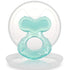 (Pack 1) Nuby Silicone Teethe-EEZ Teether with Bristles, Includes Hygienic Case, Aqua