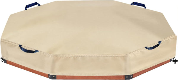 Octagon Sandbox Cover 86" x 78" x 10", Heavy Duty 420D Oxford