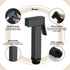 ICOBES Handheld Bidet Sprayer for Toilet Brass Baby Cloth Diaper Sprayer Square Toilet Sprayer High Pressure Handheld