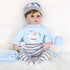 ENADOLL Reborn Baby Doll, Realistic Silicone Vinyl Baby Blue Dog Boy, 16 inch Weighted Soft Body