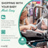 Totes Babies - Car Seat Carrier for Shopping Carts, Allows Babies, Newborns, Infants and Toddlers to Stay Snug