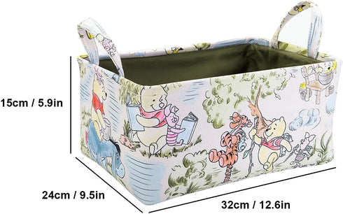 Winnie Storage Nursery Basket, Table Organizer for Books, Clothes, Toys, Pooh Nursery Decor, Baby Shower Gift