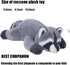 Labauxite (25.5in) Raccoon Plush, Raccoon Stuffed Animals, Cute Plush Toys Realistic Raccoons Body Pillow Hug Sleeping