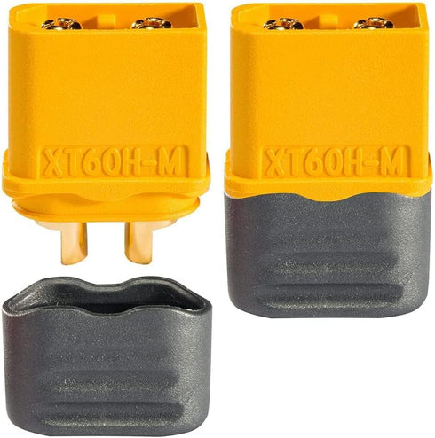 Amass 10Pairs XT60H Connectors (XT60 Upgrade) Male Female Bullet Connectors for RC Lipo Battery, Planes, Cars, ESC