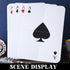 4 Pcs Jumbo Playing Cards - 2.62 ft Tall Giant Deck of Cards for Oversized Casino Theme Party Decorations