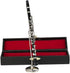 Dselvgvu (6.25" Miniature Clarinet with Stand and Case Mini Musical Instrument Replica Collectible Figurines Dollhouse