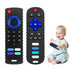 2-Pack Baby Teething Toys in TV Remote Control Shape, Silicone for Infants 0-18 Months, BPA-Free (Black)