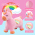 18 2 3 4 5 6 Bouncy Horse Unicorn Toys, Inflatable Bouncing Animal Hopping Toys, Outdoor Indoor Ride on Bouncer, Boys