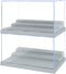 2 Pack Display Case for Minifigure Action Figures, Acrylic Storage Box with 3 Movable Steps for Kids Adults