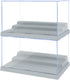 2 Pack Display Case for Minifigure Action Figures, Acrylic Storage Box with 3 Movable Steps for Kids Adults