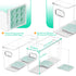Ugotfeels 2 Breastmilk Storage Container with L Shaped Dividers to Flatten Standing Breast Milk Bags in Organizer Bins