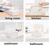 DEF Wipes Dispenser - Polypropylene Baby Wipes Case, Keeps Wet Tissue Fresh, Easy Open and Close, Non-Slip (White)