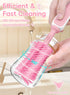 2000mAh 360 Electric Baby Bottle Brush Cleaner, Baby Travel Bottle Cleaner Kit- Rechargeable Silicone Brush, Drying
