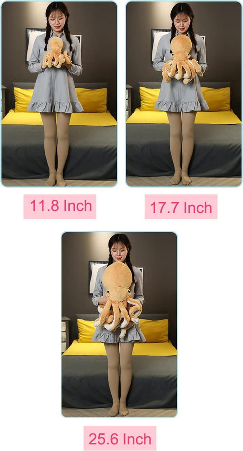 Octopus Stuffed Animals, Plush Doll Toys, Gift for Kids and Lovers for Birthday, Christmas, Valentine's Day (25.6-inch