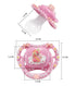 Dummy CutiePlusU Adult Sized Pacifier for Adult DIY Handmade Big Shield-Unicorn Pink