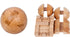 Handmade Wooden Puzzle Magic Ball, Brain Teasers Toy, Big Wooden Lock Logic Puzzle for Adults Kids