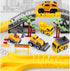 KEXBOVT 305PCS 2 Cars,4Construction Set, 3-8 Construction Race Tracks for Kids Toys, Electric Toy Cars, DIY Collage