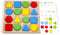 Shape Matching Game, Color Sensory Educational Toy, Geometric Quick Matching Board Game for Kids