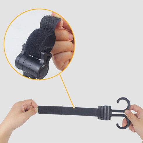 JOKOTI Upgraded Car Hook Baby Stroller Hooks for Hangings Diaper Bags Stroller Hook Stroller Accessories Travel, black