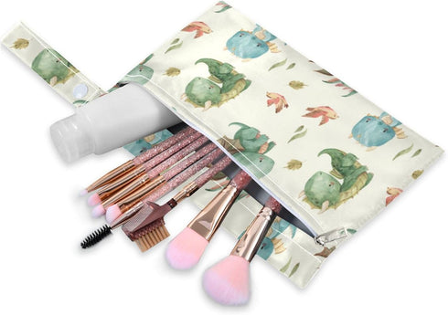 GOODOLD 2 Watercolor Dragon Wet Dry Bag for Baby Cloth Diaper Waterproof Reusable Travel Wet Bag with Two Zippered