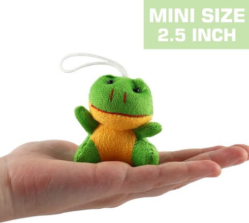 32 Piece Mini Plush Animal Toy Set, Cute Small Animals Plush Keychain Decoration for Themed Parties, Kindergarten Gift,