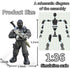 8 PCS Building Block Action Mini-Figures with Military Weapons Accessories, Army City Policeman SWAT Model Toys