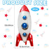 2 Pcs Large Rocket Balloons,33Inch Space Themed Party Decorations,4D Aluminum Film Galaxy Balloons,Space Balloons for Kids Toys,Toy Story Balloons for Birthday Decorations