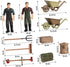 12pcs Farm Accessories Model Sand Tray Miniatures, Miniature Tools for Crafts, Farm Playset for Kids
