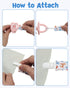 Aniaml 8 Pack babygoal Neutral Pacifier Clips, Binky Paci Holder Clips Fits for Most Baby Pacifiers and Binkies