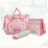 Set UPKOCH Large Capacity Diaper Bag for Moms Multi-functional Travel Handbag Changing Pad Stylish Car Pattern Pink