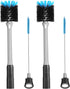 2 Pack 2-in-1 Bottle Brush with Straw Brush, Long Handle Water Bottle Scrubbing Brush for Cleaning Sport Bottles