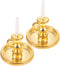Toyvian 2PCS Miniature Candlestick Dollhouse Accessories, Tiny House Candle Holders for Decorations