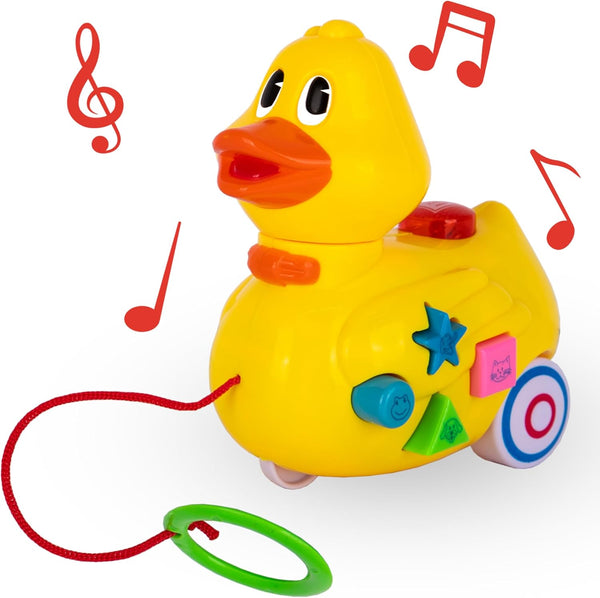 ArtCreativity Musical Duck Toy for Toddlers - Light-Up Baby Duck Toys with
