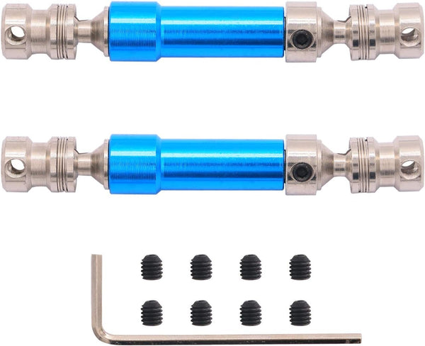 2PCS Treehobby Aluminum Alloy Universal Rear Drive Shaft Upgrade Accessories for Wltoys 12428 RC Car