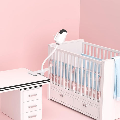 Baby Monitor Stand for VAVA and Hipp, Flexible Baby Camera Mount Shelf for Crib Nursery