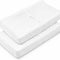 2 Pack White Muslin Changing Pad Cover for Baby Girl & Boys-