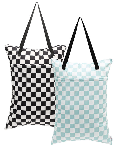 ALVA ALVABABY 2 Pack Large Wet Dry Bag Waterproof Hanging Cloth Diaper