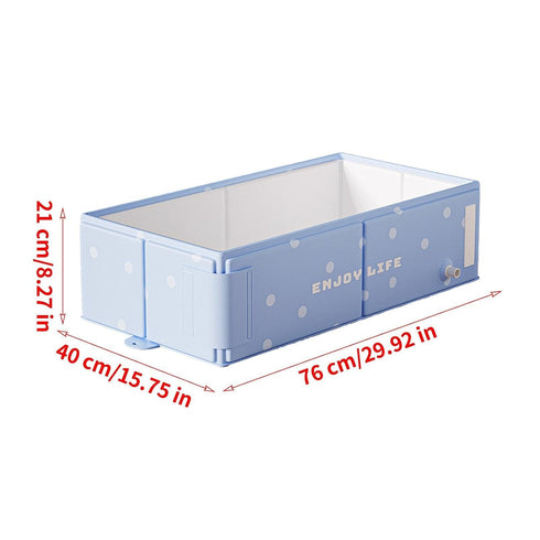 Generic 29.92x15.75x8.27 Inches 0-8 Foldable Tub | Stable Folding Basin - No Assembly Required Shower Tub,for Kids Ages