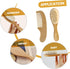 Set Natural Wool Brush Newborn Hair Brush Comb Wooden Comb Hair Care Grooming Kit Baby Shower Present