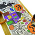 Tiny Expressions Halloween Coloring Tablecloth for Kids, 30" x 72" Giant Coloring Poster for Halloween Activities