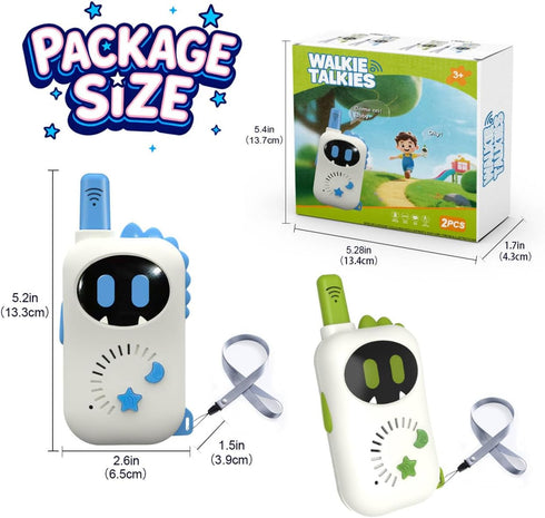 2 Robot Children's walkie-talkies, Cartoon mini Design Exclusive walkie-talkies, Suitable Toys for Boys and Girls