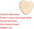 50pcs Natural 20mm Unfinished Wood Hearts Beads - Eco-Friendly Wooden Craft Accessories with Holes (Heart Beads)
